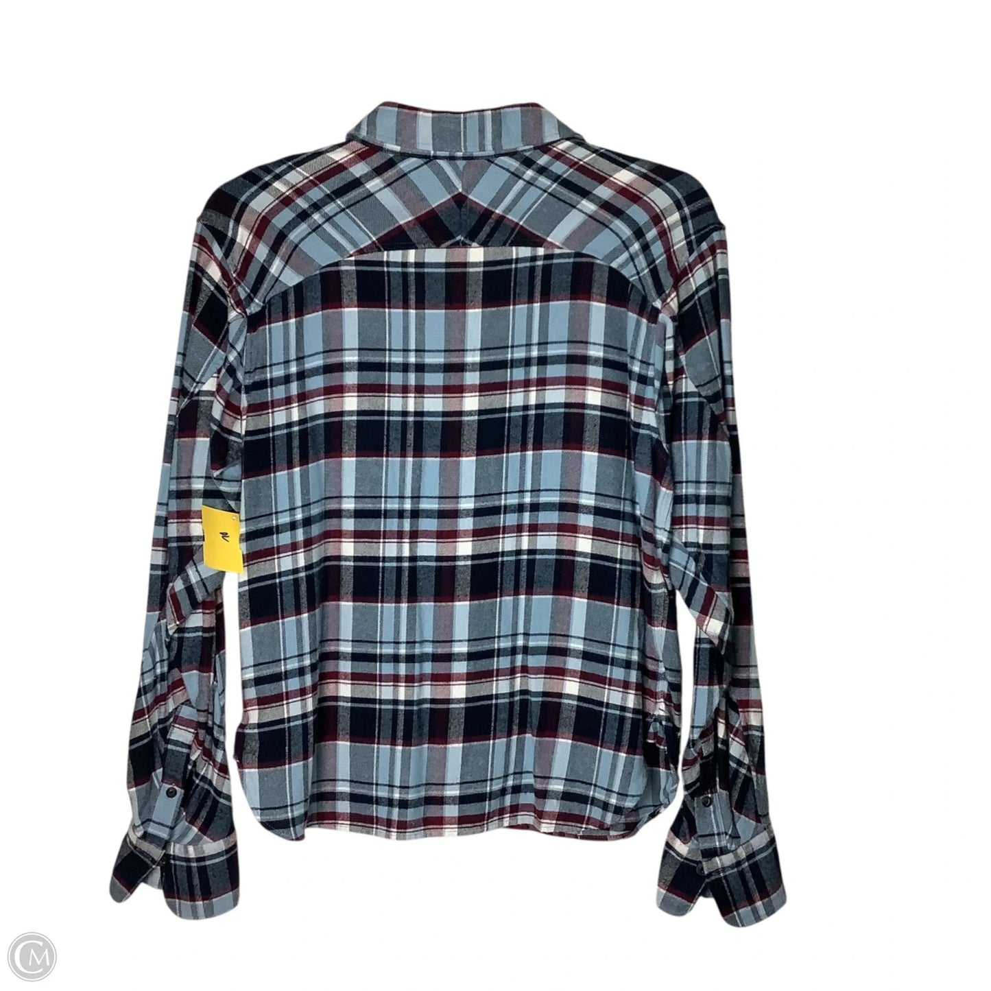 Top Long Sleeve By Rag And Bone In Blue & Red, Size: S