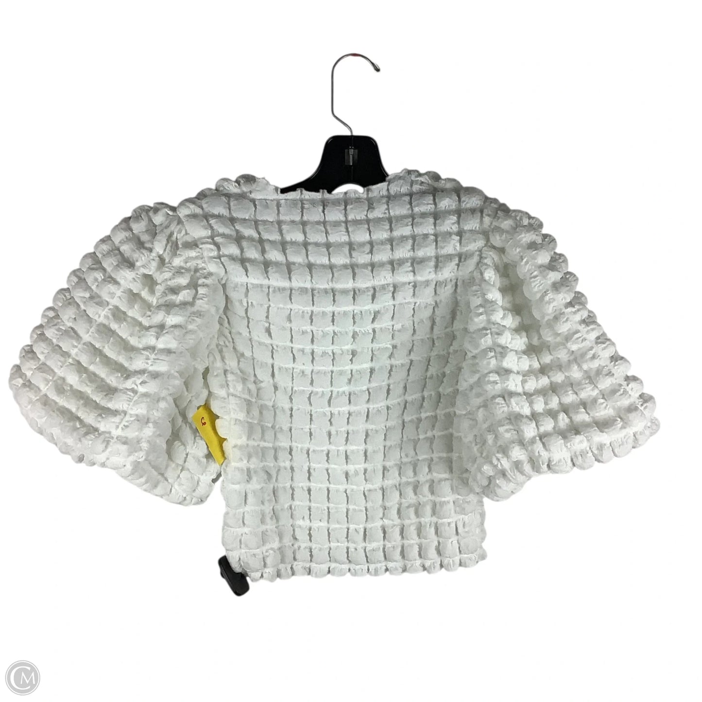 Top Short Sleeve By Miou Muse In White, Size: S