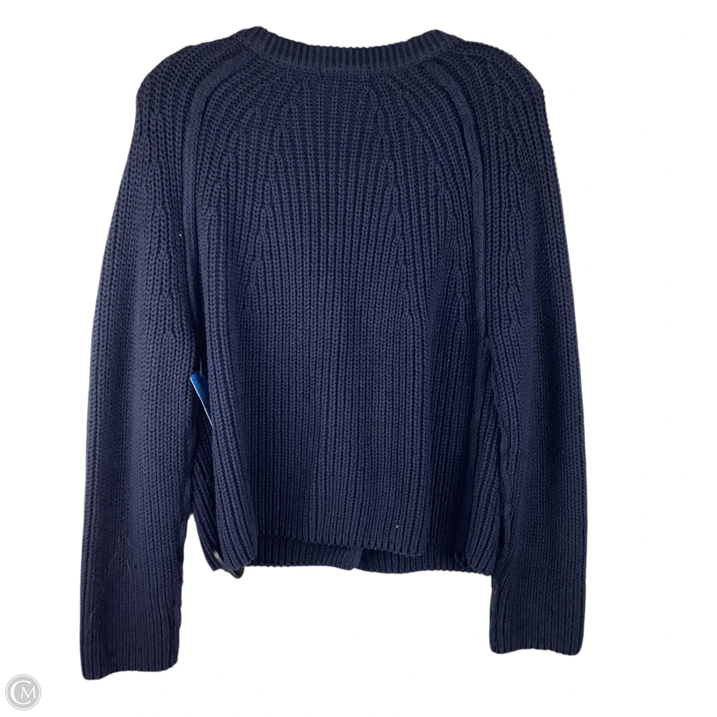 Sweater Cardigan By Clothes Mentor In Navy, Size: M