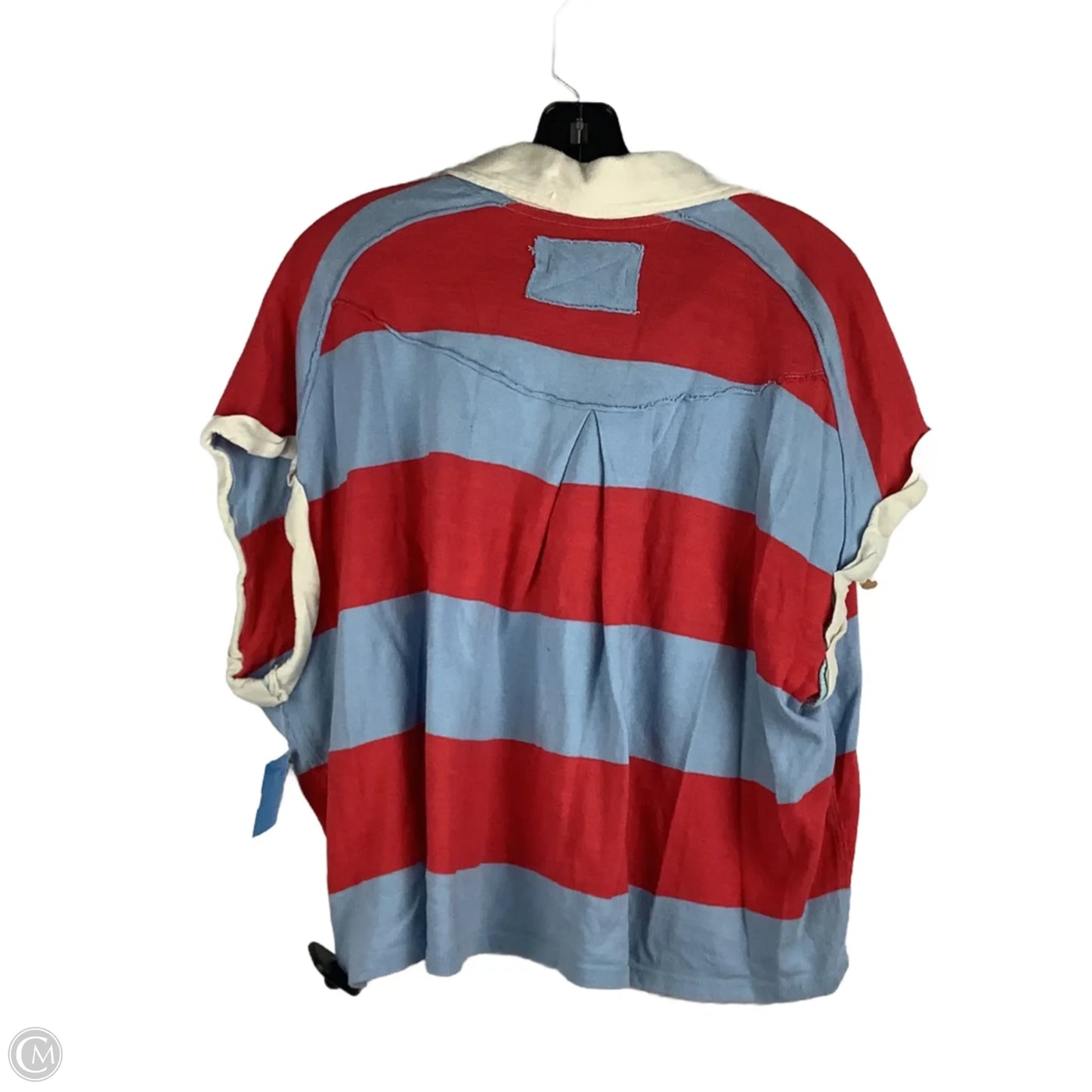 Top Short Sleeve By We The Free In Blue & Red, Size: L