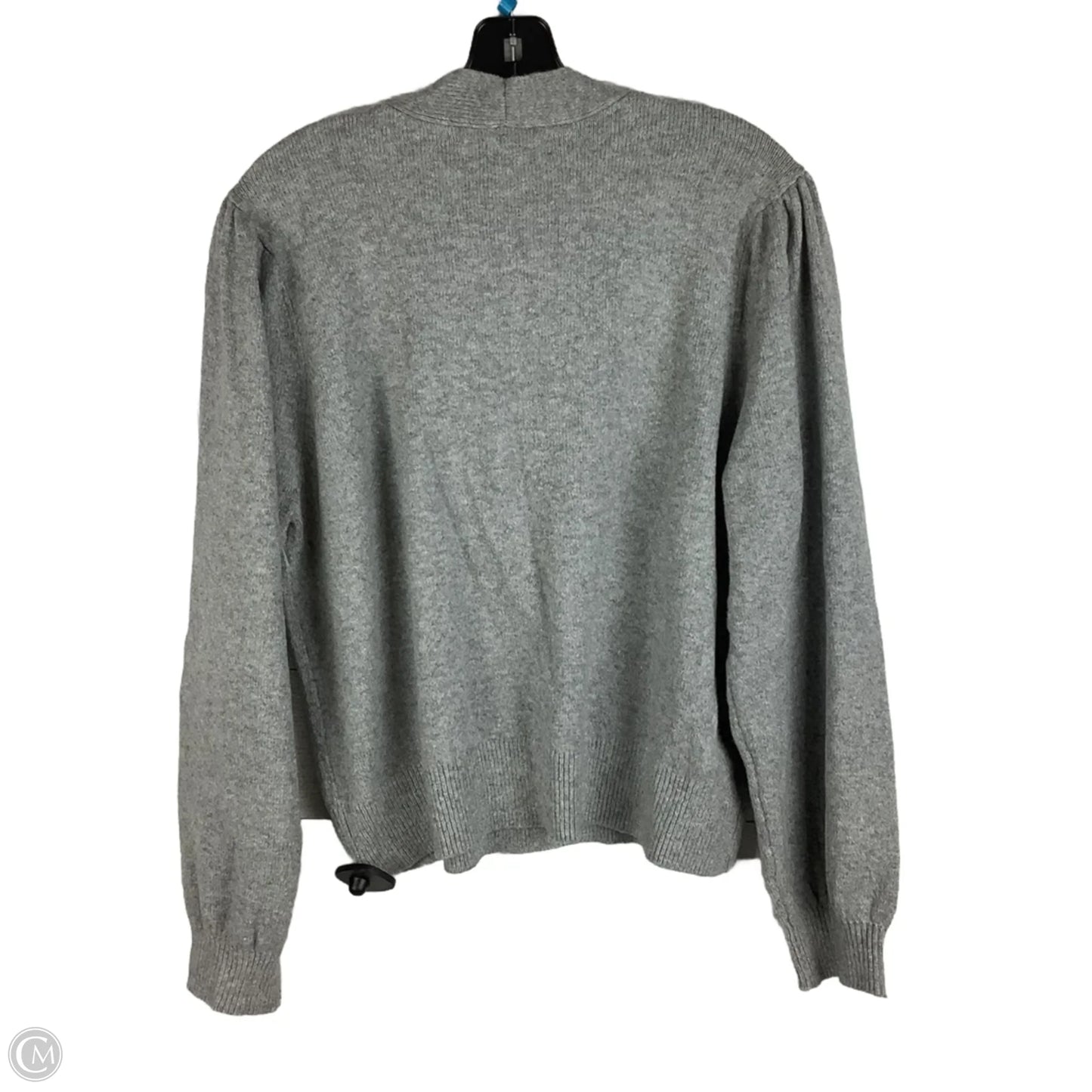 Sweater Cardigan By Loft In Grey, Size: Xl