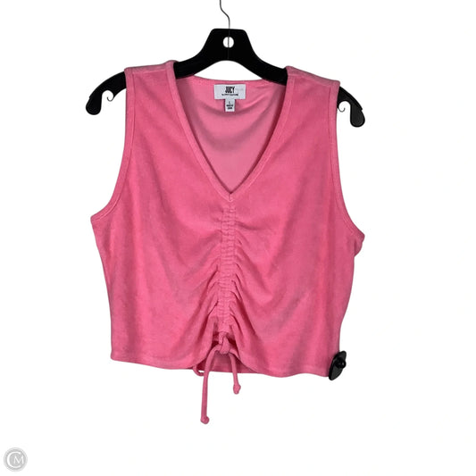 Top Sleeveless By Juicy Couture In Pink, Size: L