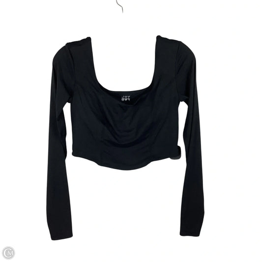 Athletic Top Long Sleeve Crewneck By Joy Lab In Black, Size: M