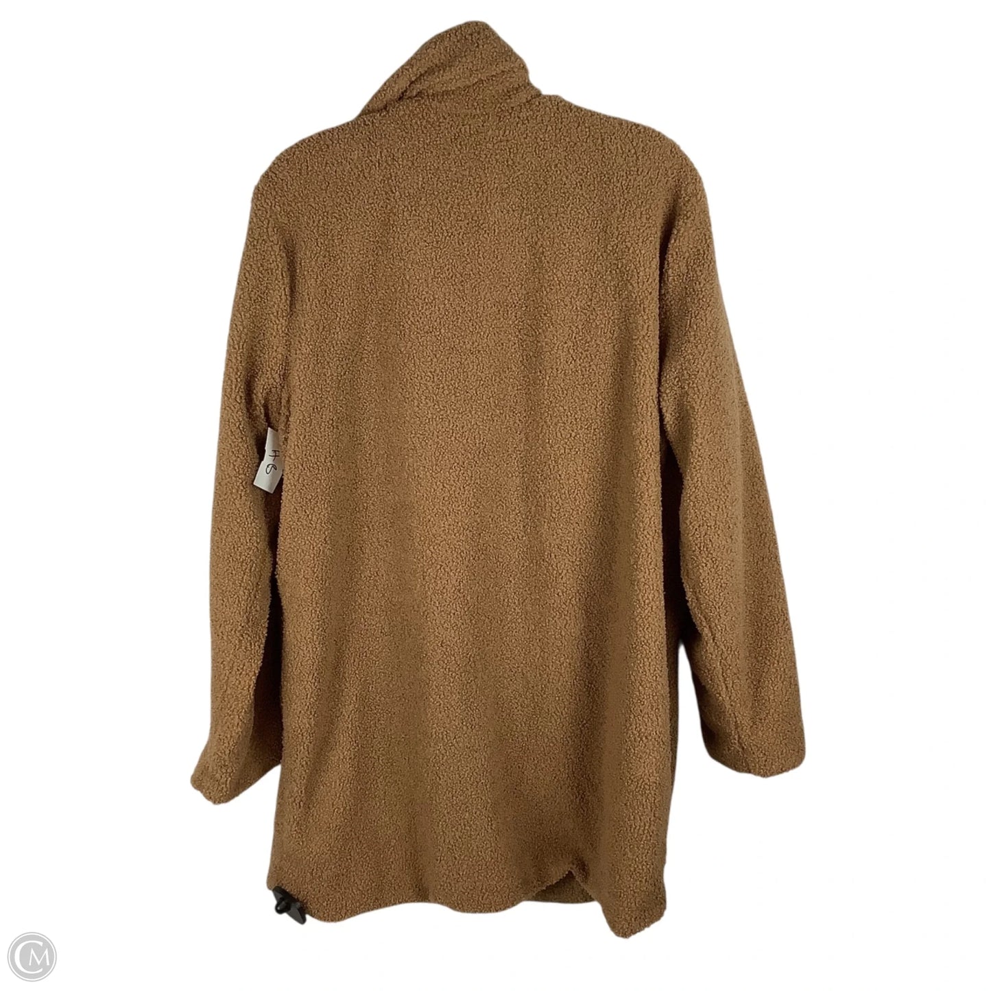 Jacket Faux Fur & Sherpa By Clothes Mentor In Brown, Size: L