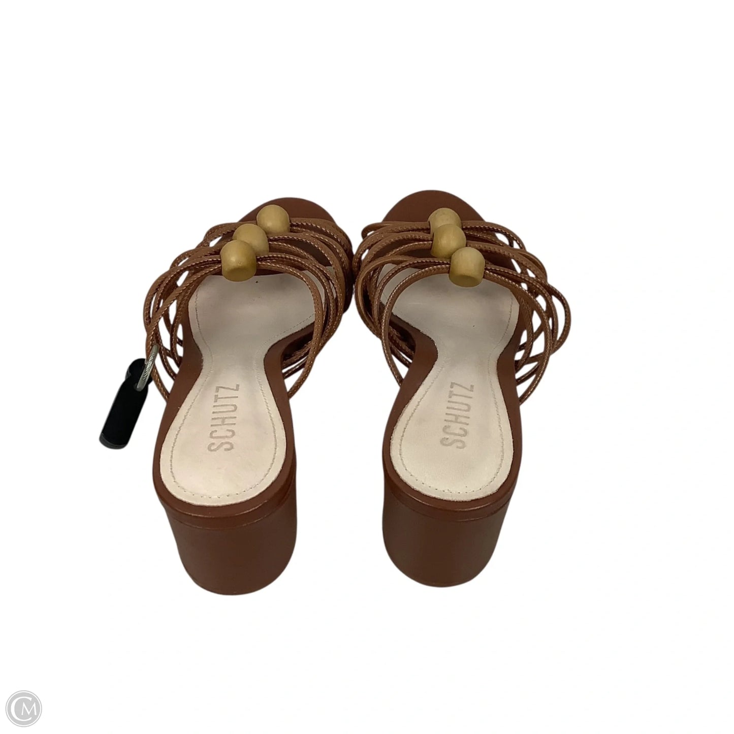 Shoes Heels Block By Clothes Mentor In Brown, Size: 8.5