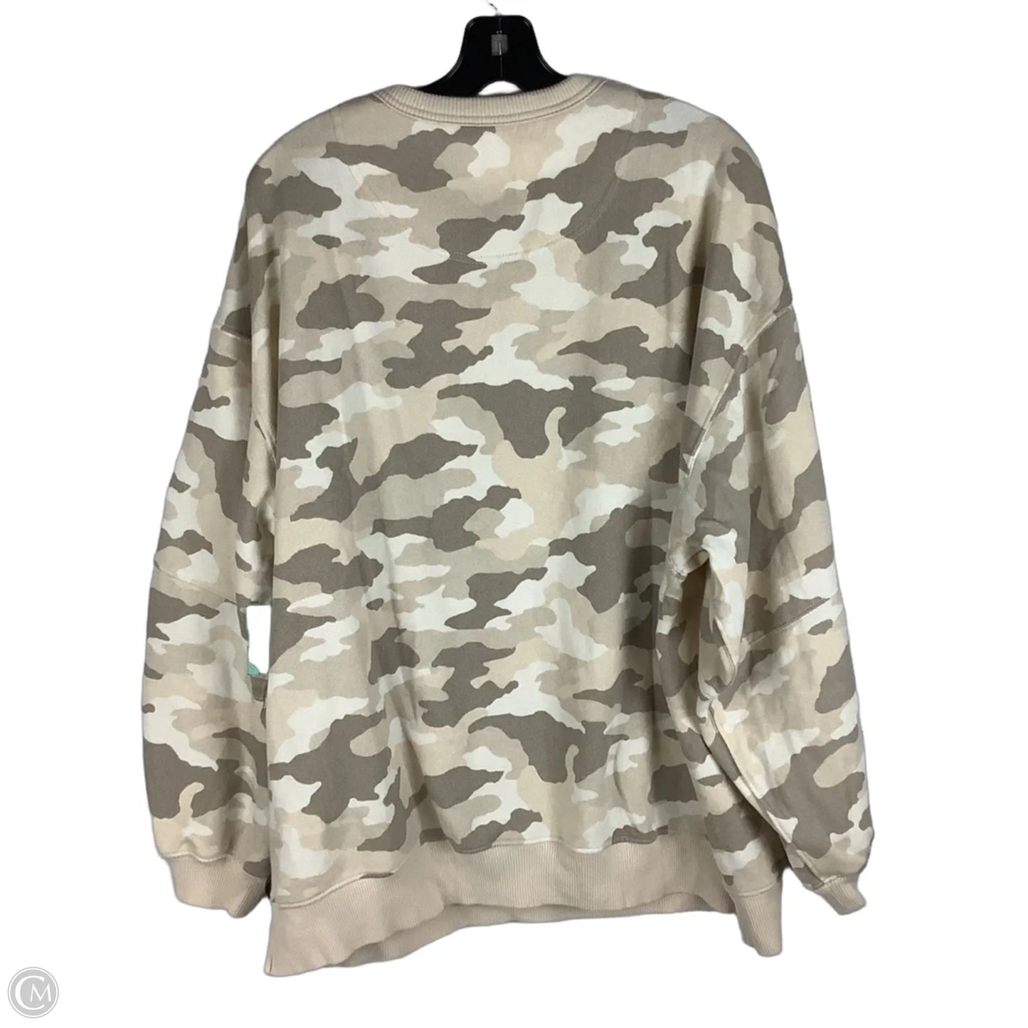 Sweatshirt Crewneck By Aerie In Camouflage Print, Size: L