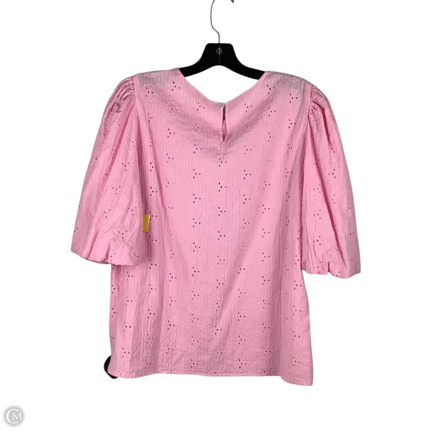Top Short Sleeve By Simply Southern In Pink, Size: M