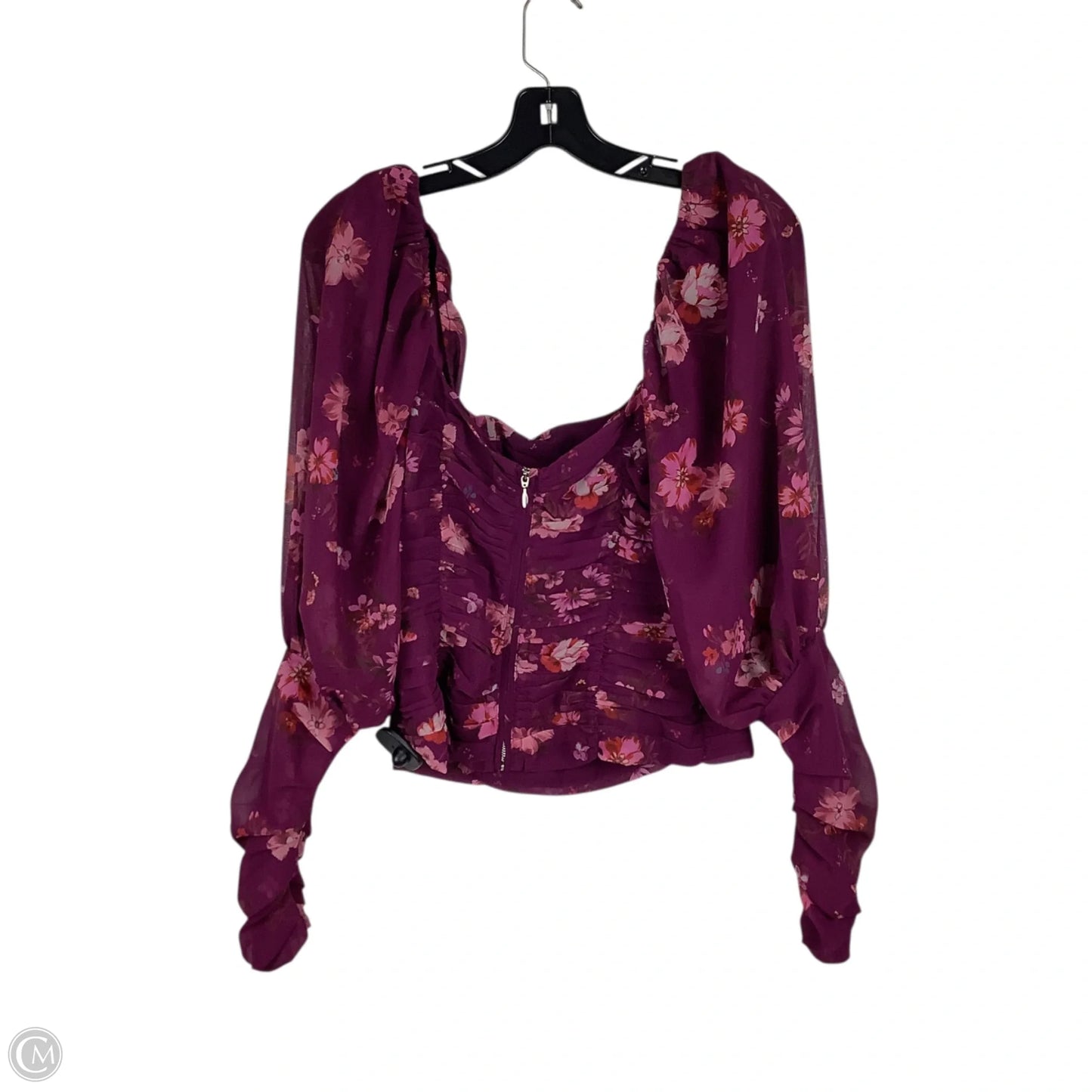 Top Long Sleeve By Clothes Mentor In Floral Print, Size: Xs