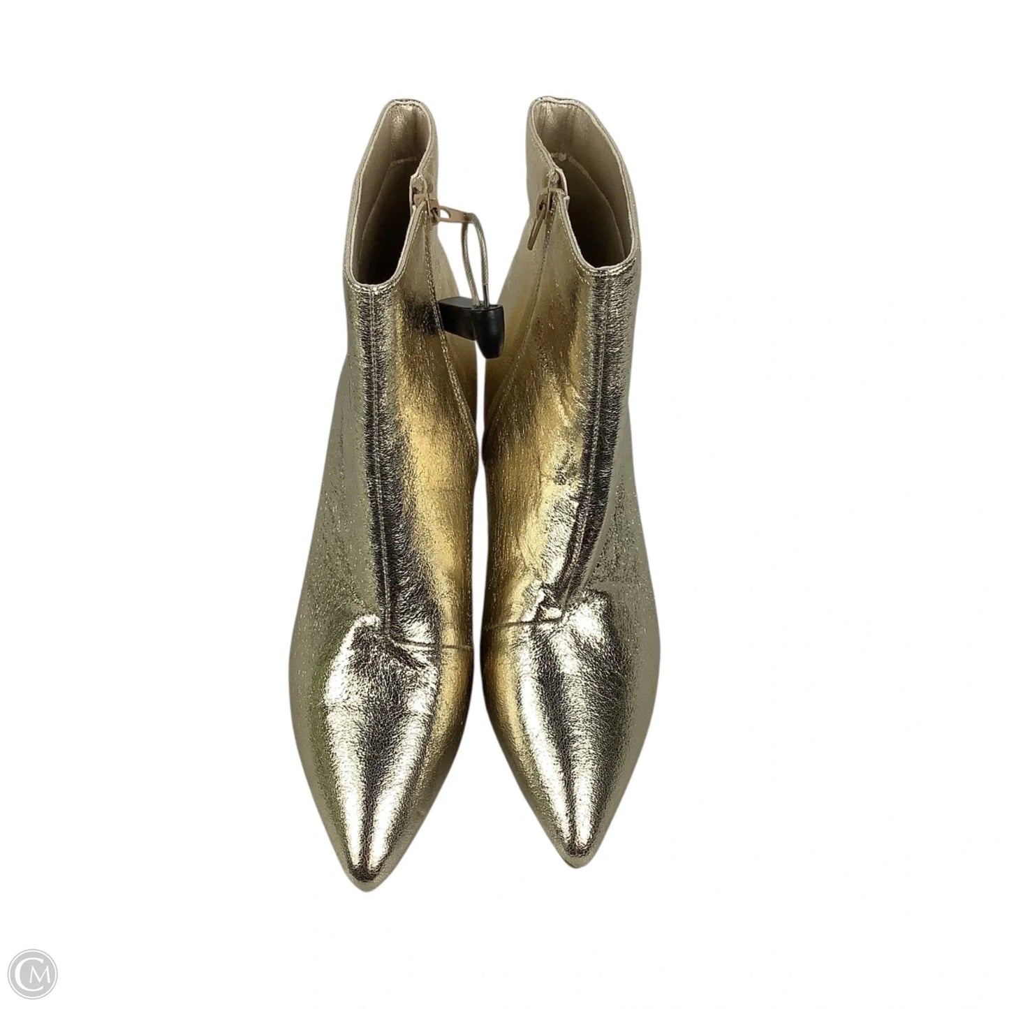 Boots Ankle Heels By Sugar In Gold, Size: 9