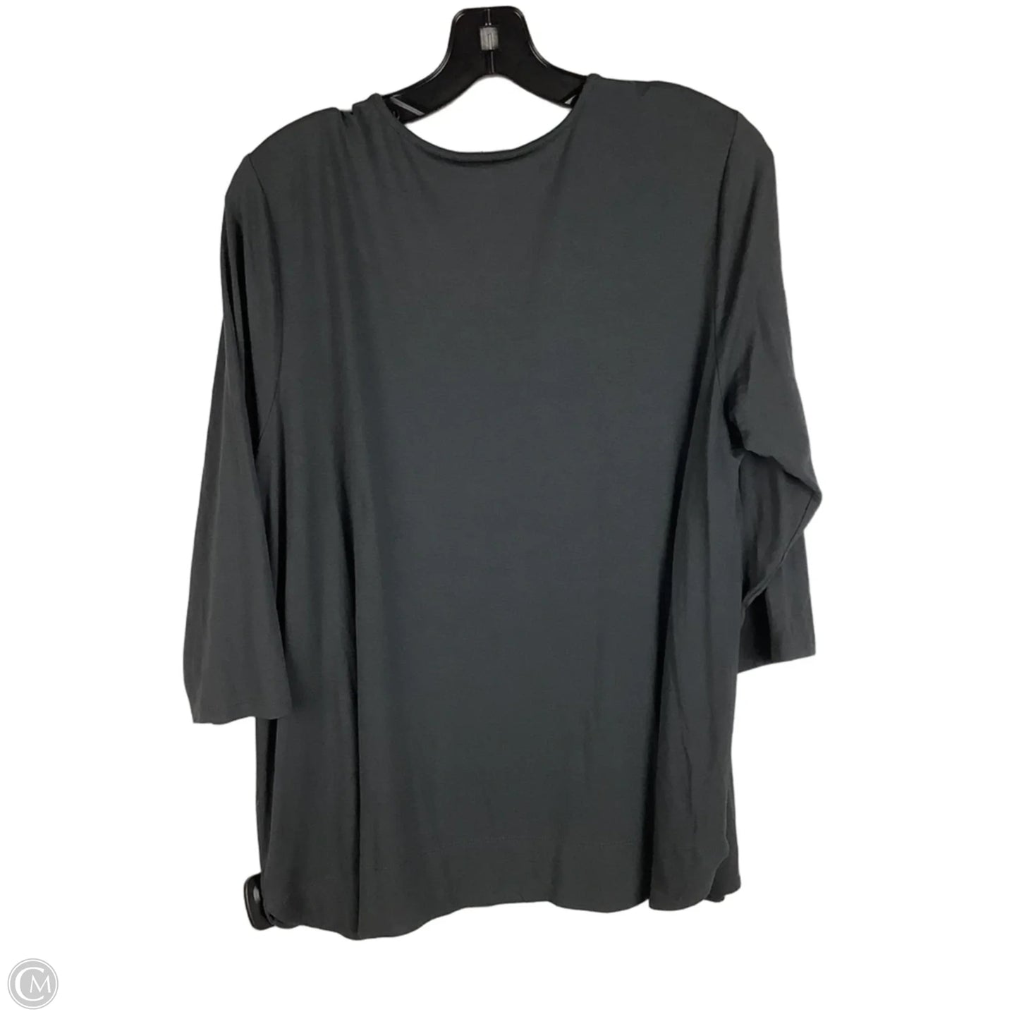 Top 3/4 Sleeve By J. Jill In Grey, Size: 1x