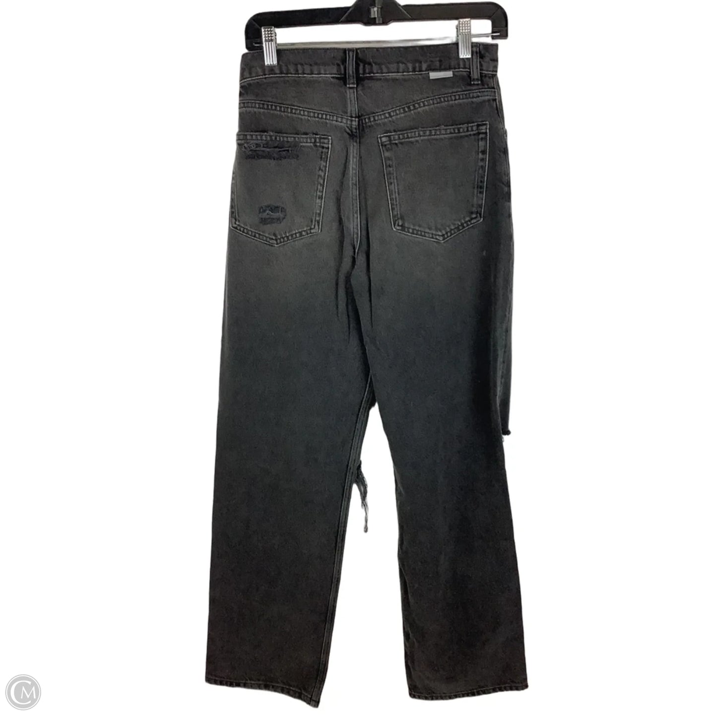 Jeans Straight By Clothes Mentor In Black Denim, Size: 4