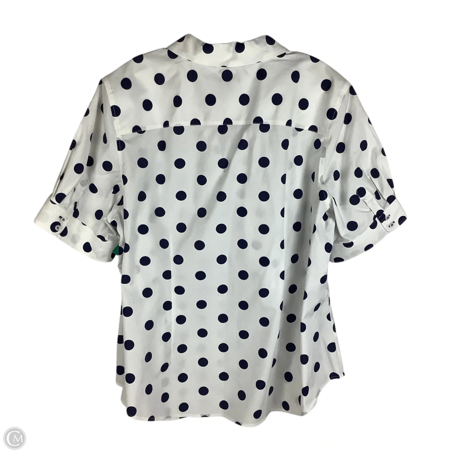 Top Short Sleeve By Talbots In Polkadot Pattern, Size: 16 W