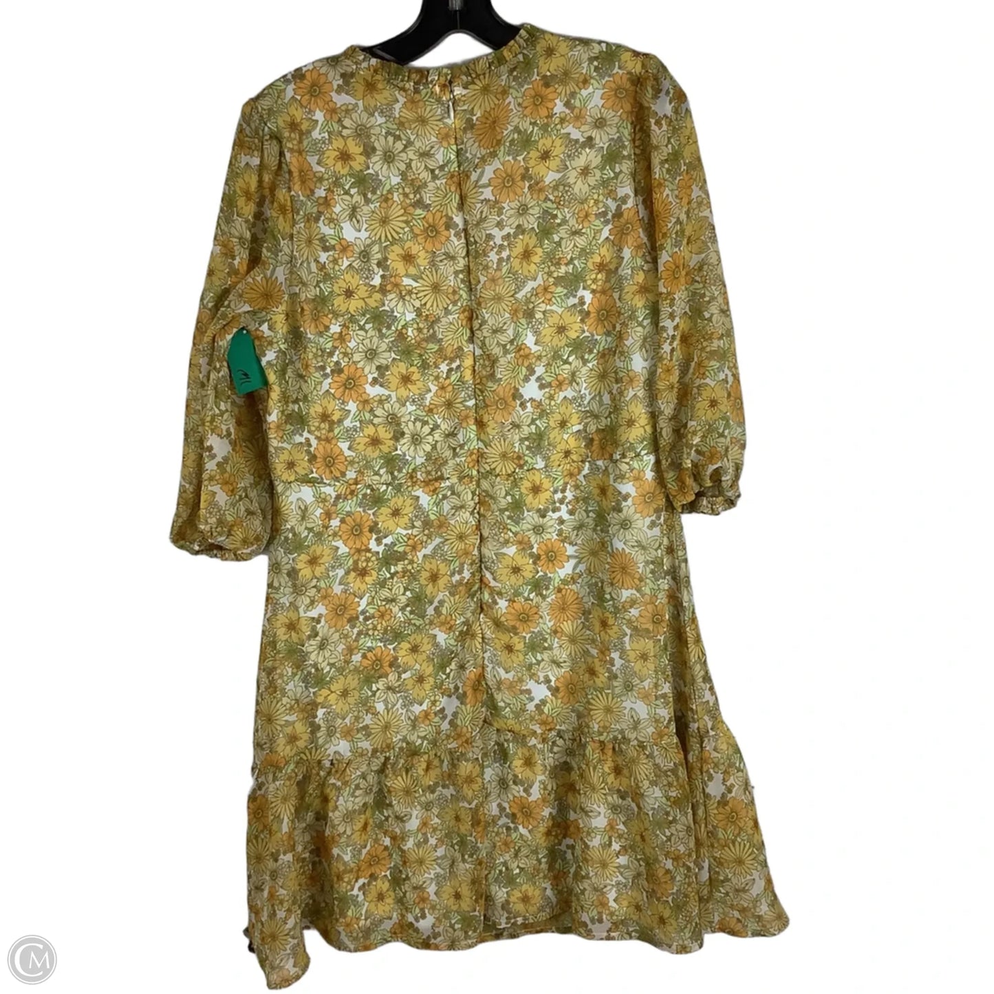 Dress Casual Midi By Clothes Mentor In Yellow, Size: M