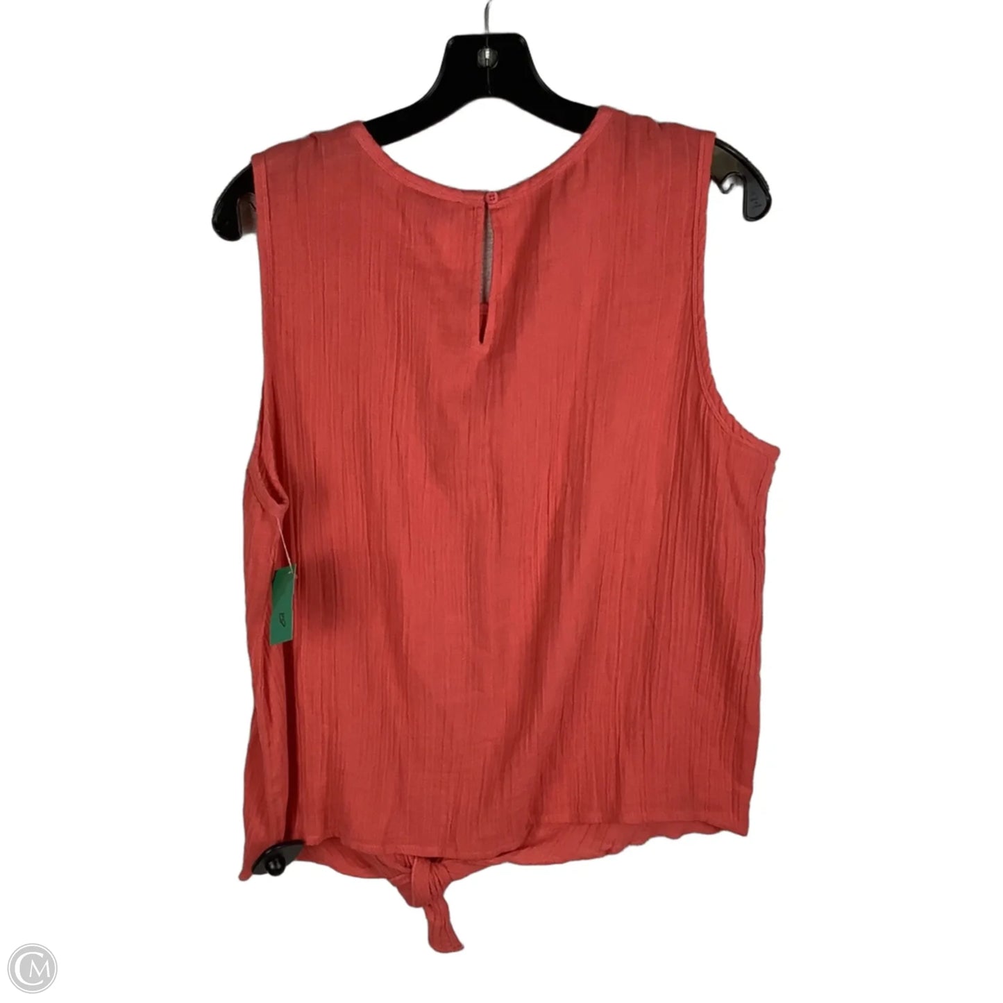 Top Sleeveless By Lilla P In Coral, Size: L