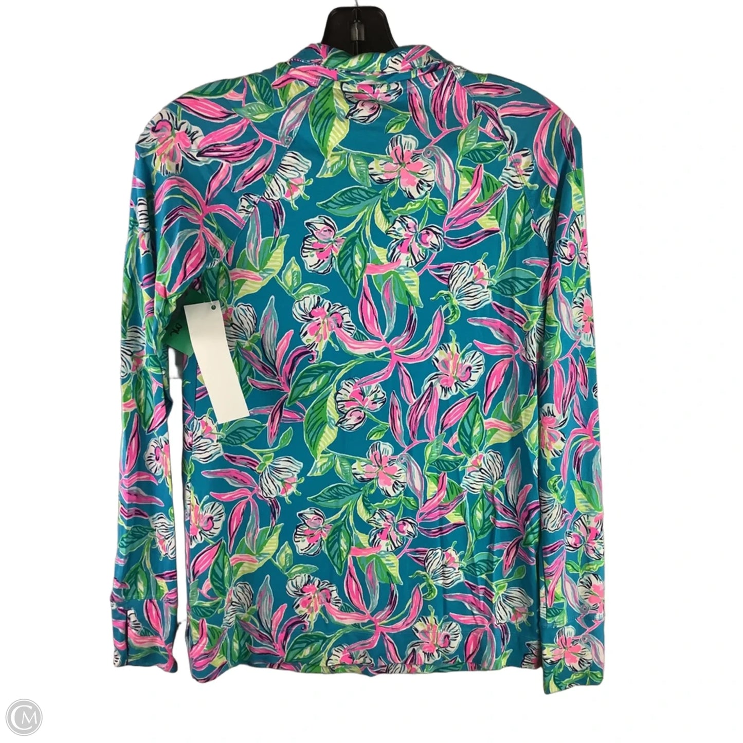 Top Long Sleeve Designer By Lilly Pulitzer In Teal, Size: Xxs