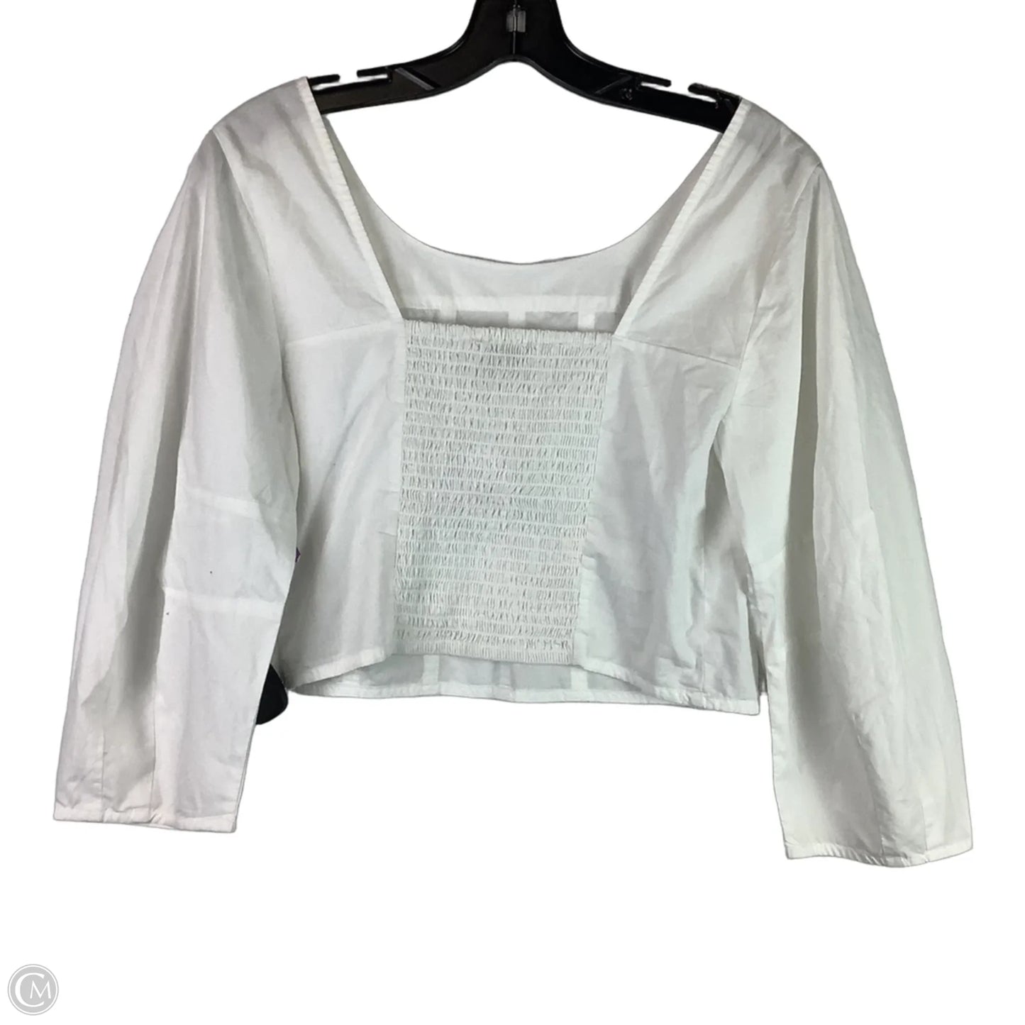 Top Short Sleeve By Loft In White, Size: 6