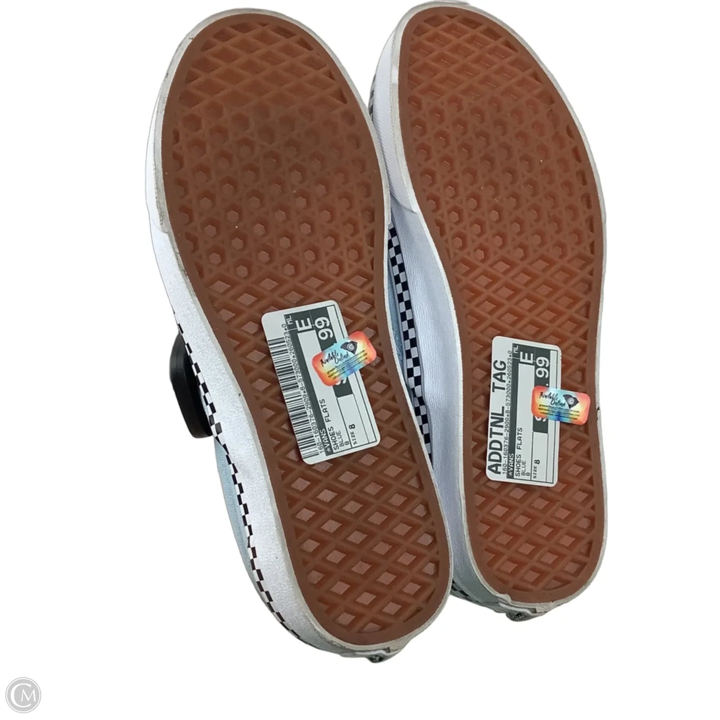 Shoes Flats By Vans In Blue, Size: 8