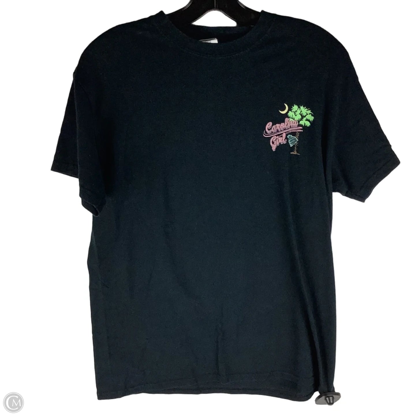 Top Short Sleeve By Gildan In Black, Size: M, first picture is back of shirt