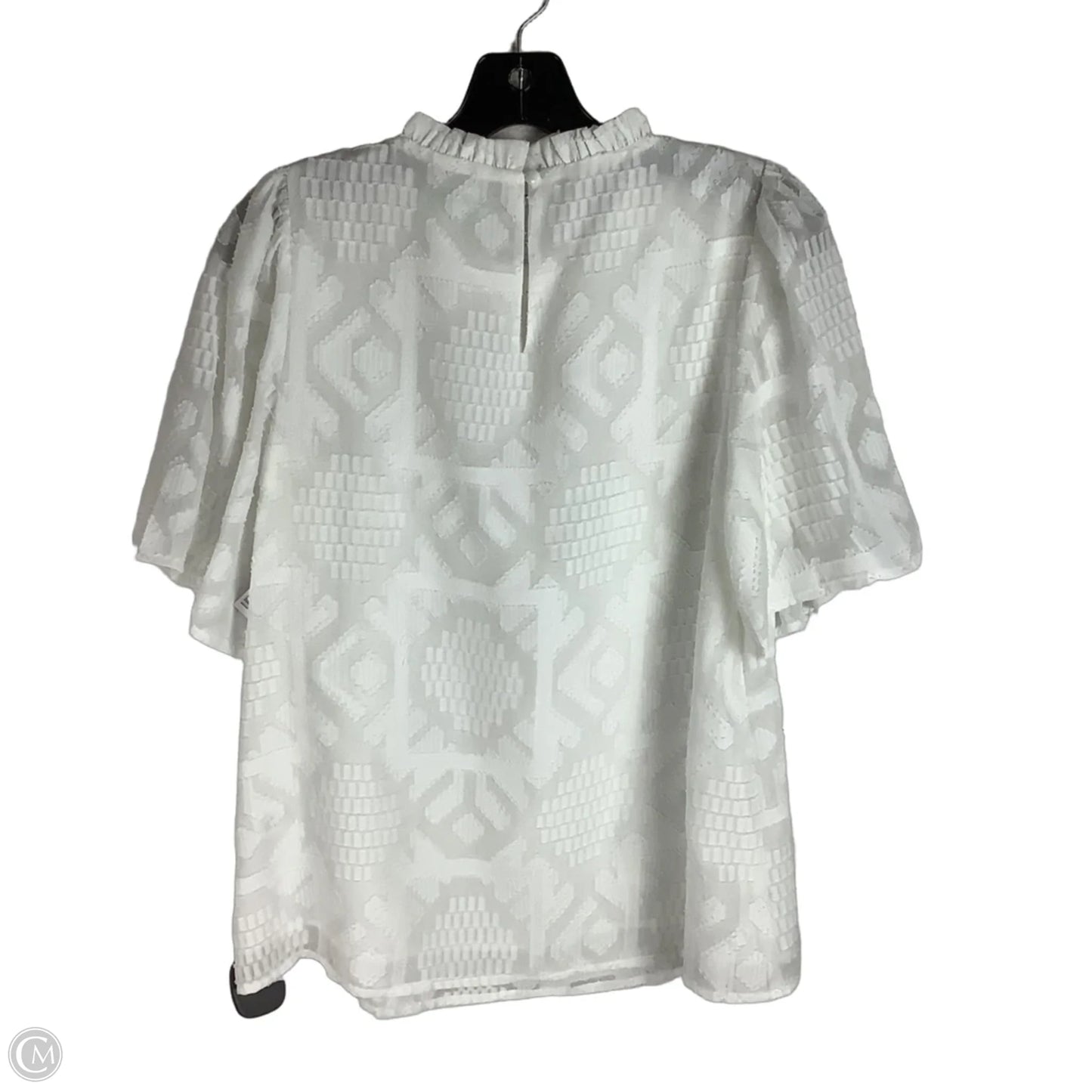 Top Short Sleeve By Jade In White, Size: S