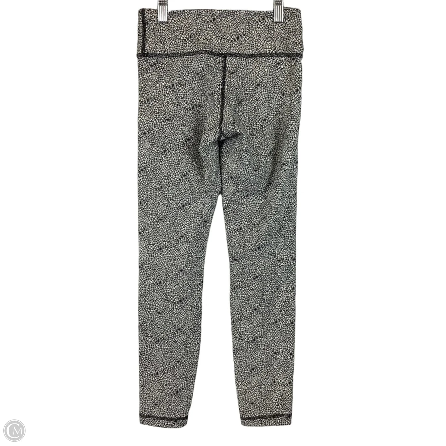 Athletic Leggings By Lululemon In Black & White, Size: 2