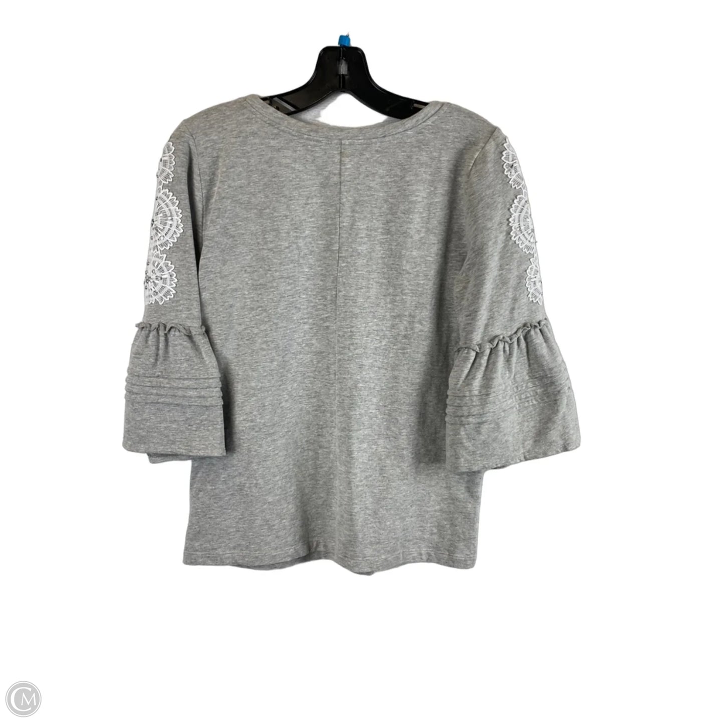Top Short Sleeve Designer By Lilly Pulitzer In Grey, Size: S