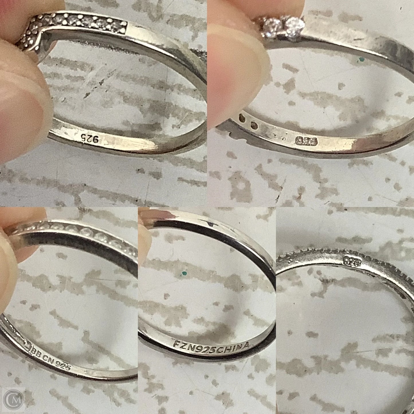 Ring Sterling Silver Other By Clothes Mentor, Size: 05 Piece Set 925