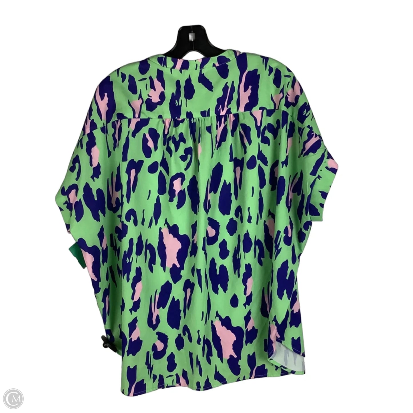 Top Short Sleeve By Jodifl In Green, Size: 1x