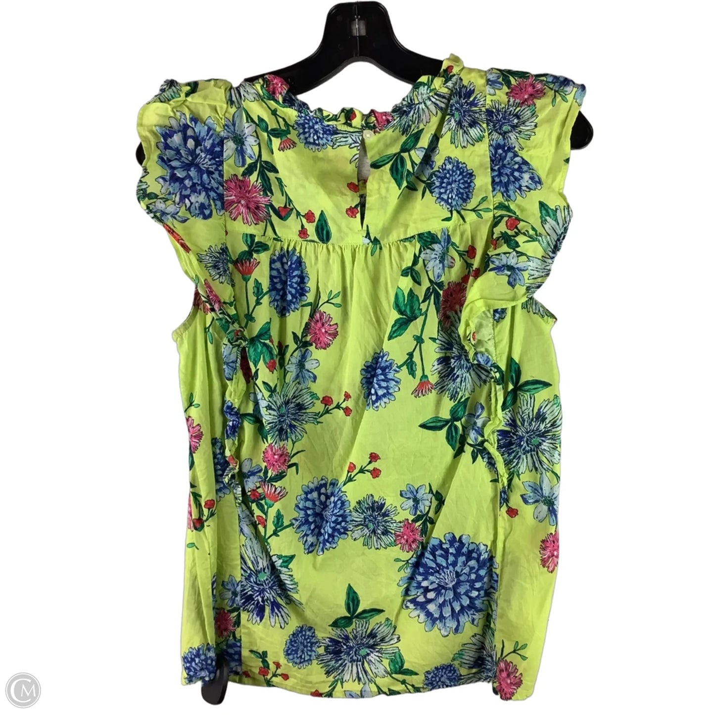 Top Sleeveless By Loft In Floral Print, Size: M