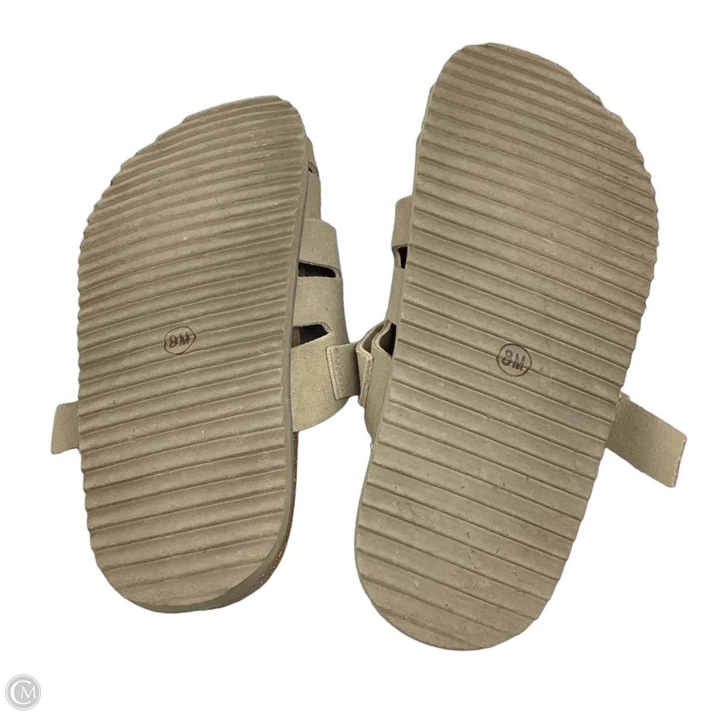 Sandals Flats By Cushionaire In Beige, Size: 8