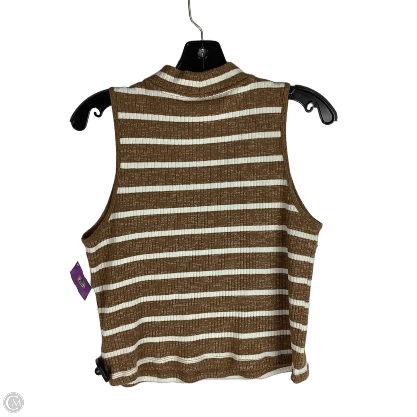 Top Sleeveless By Old Navy In Striped Pattern, Size: L