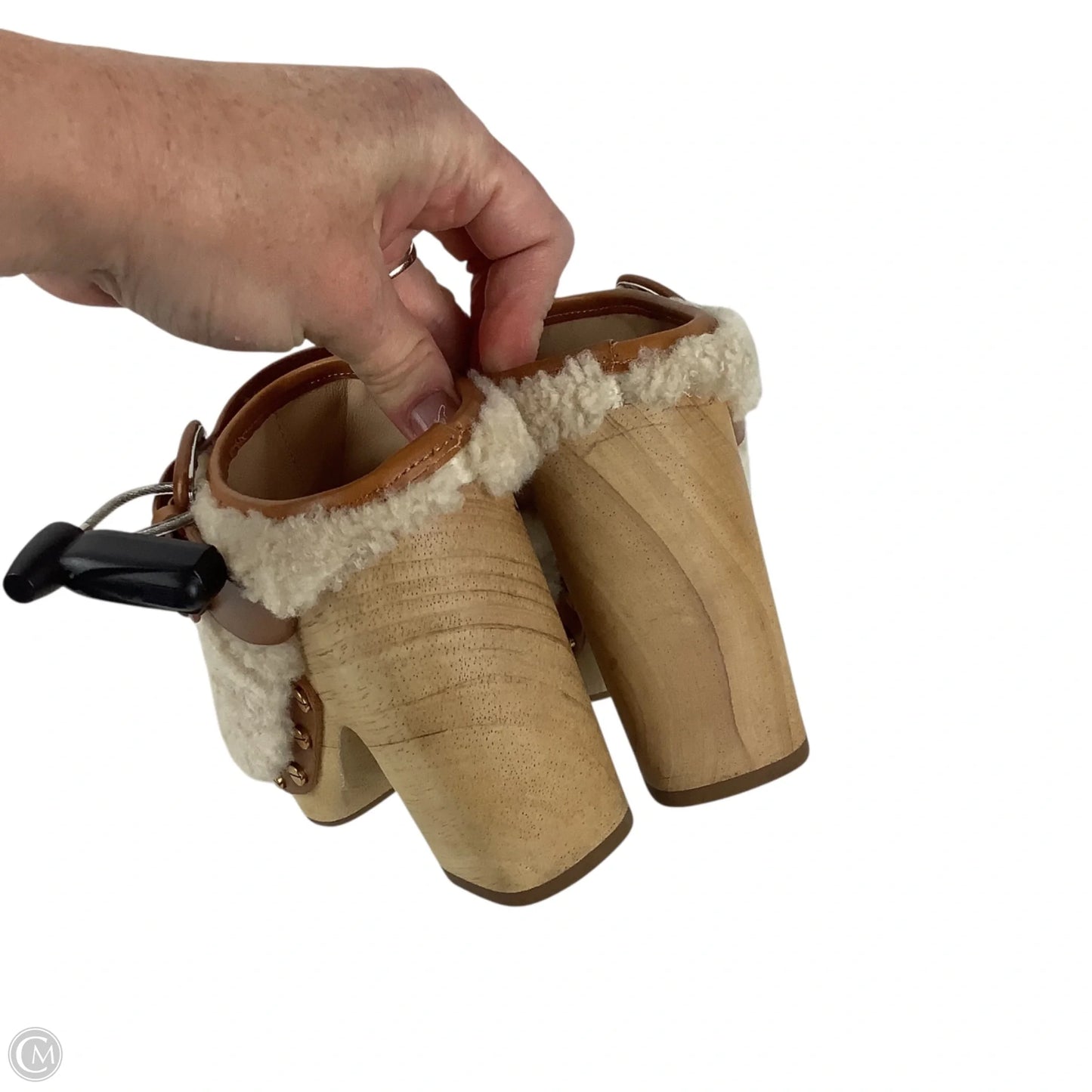 Shoes Heels Block By Veronica Beard In Tan, Size: 5