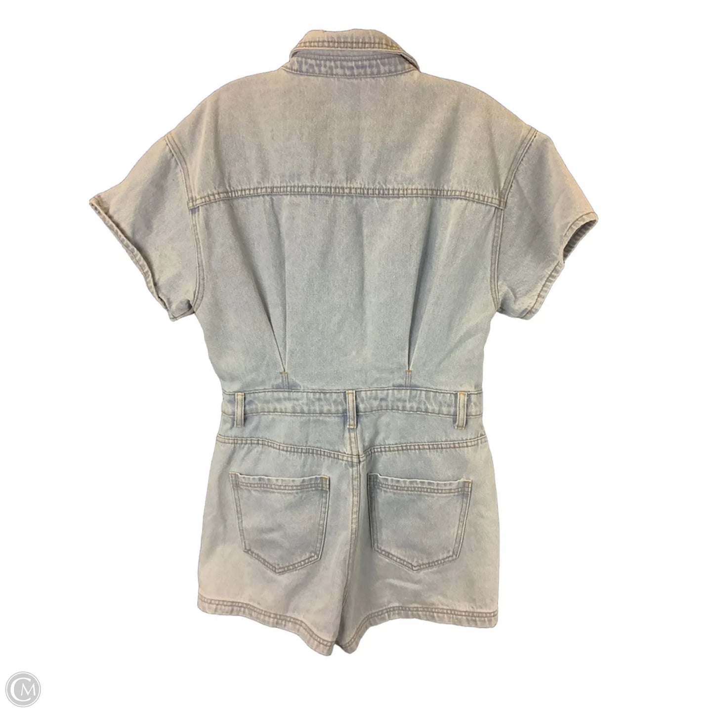 Romper By Le Lis In Blue Denim, Size: M