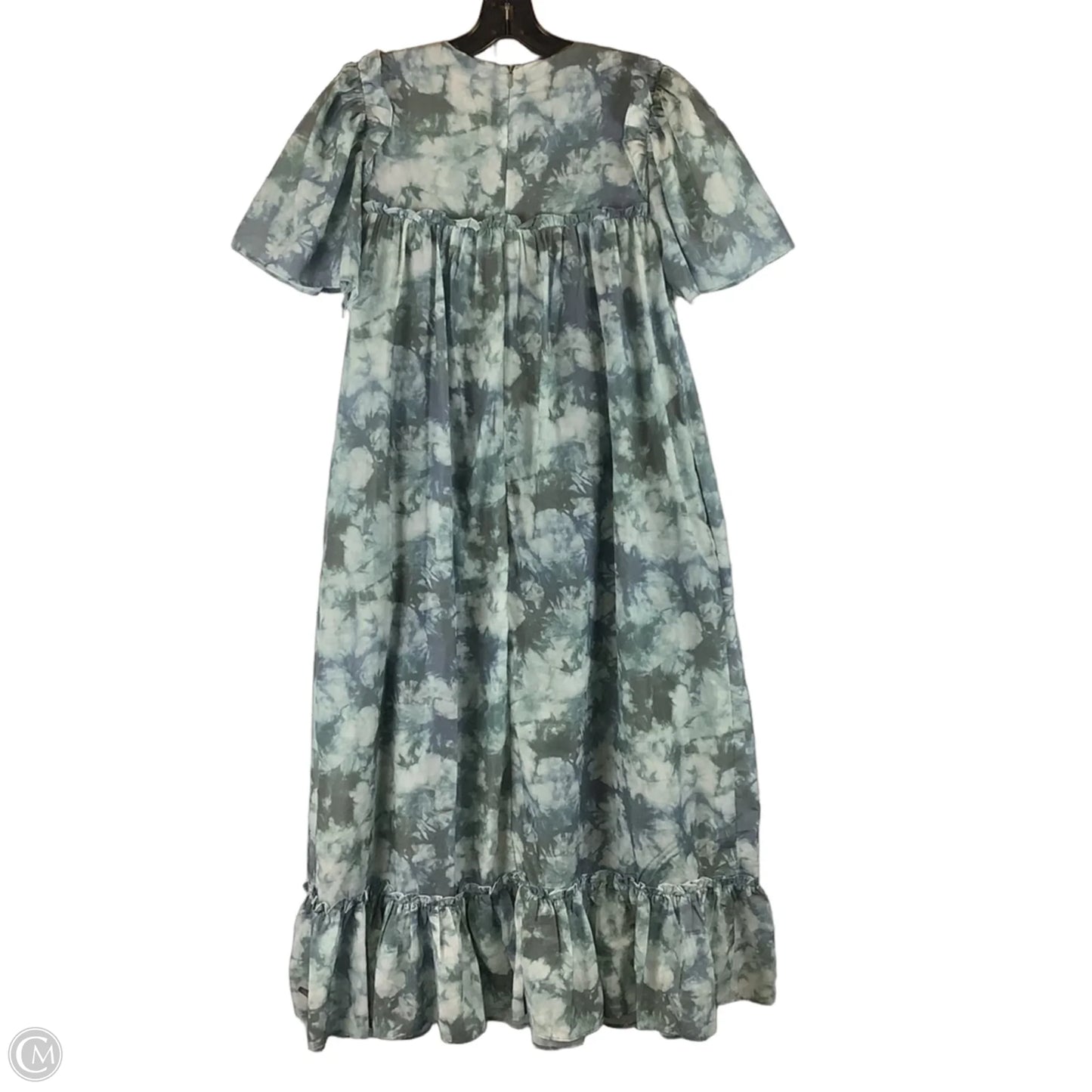 Dress Party Long By English Factory In Green & White, Size: Xs