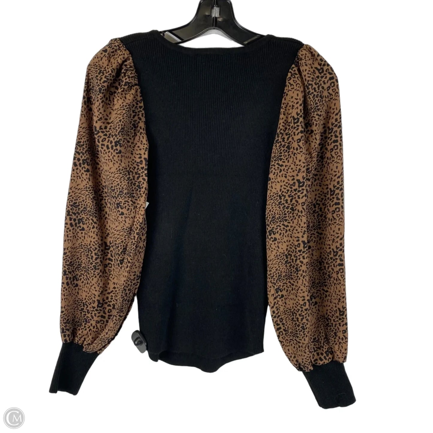 Top Long Sleeve By Entro In Leopard Print, Size: S