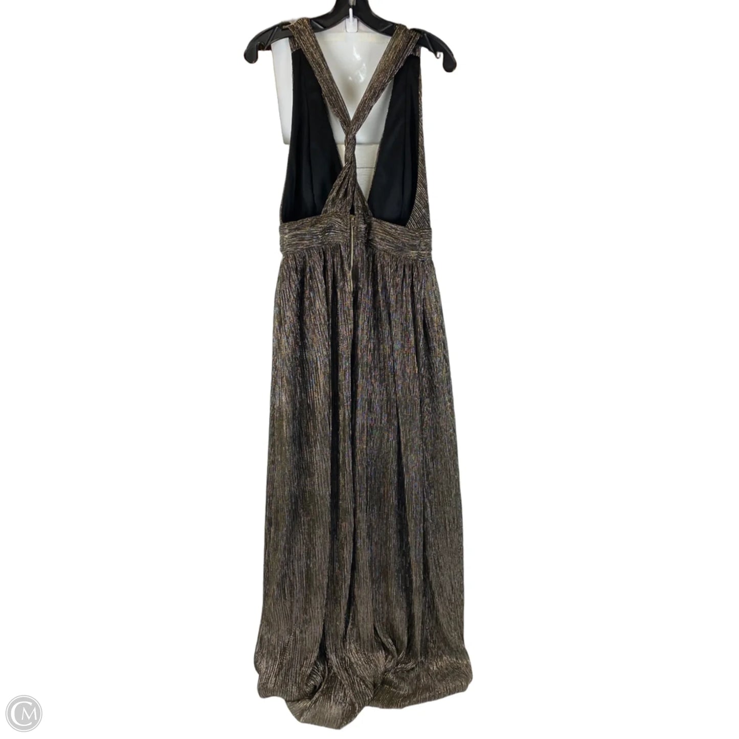 Dress Party Long By Lulus In Gold, Size: Xl