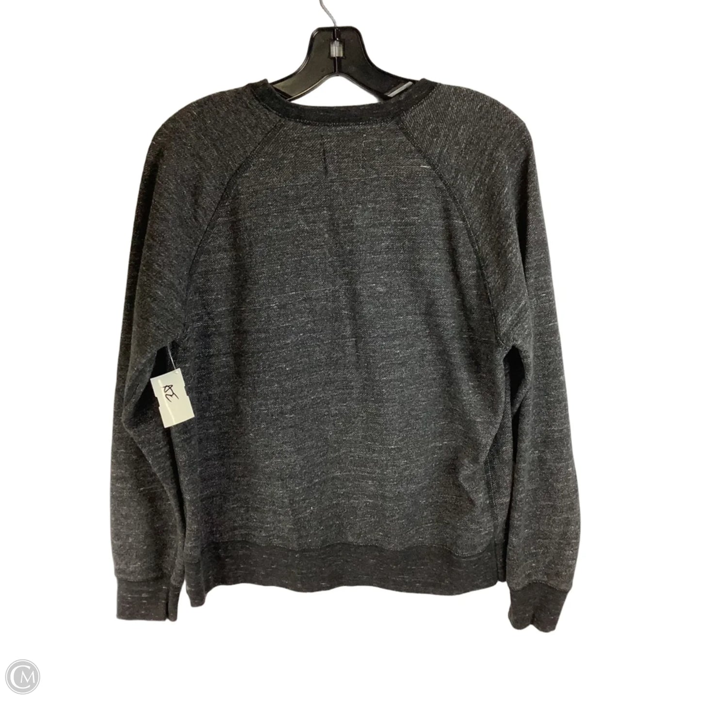 Sweatshirt Crewneck By Cmc In Grey & Orange, Size: S