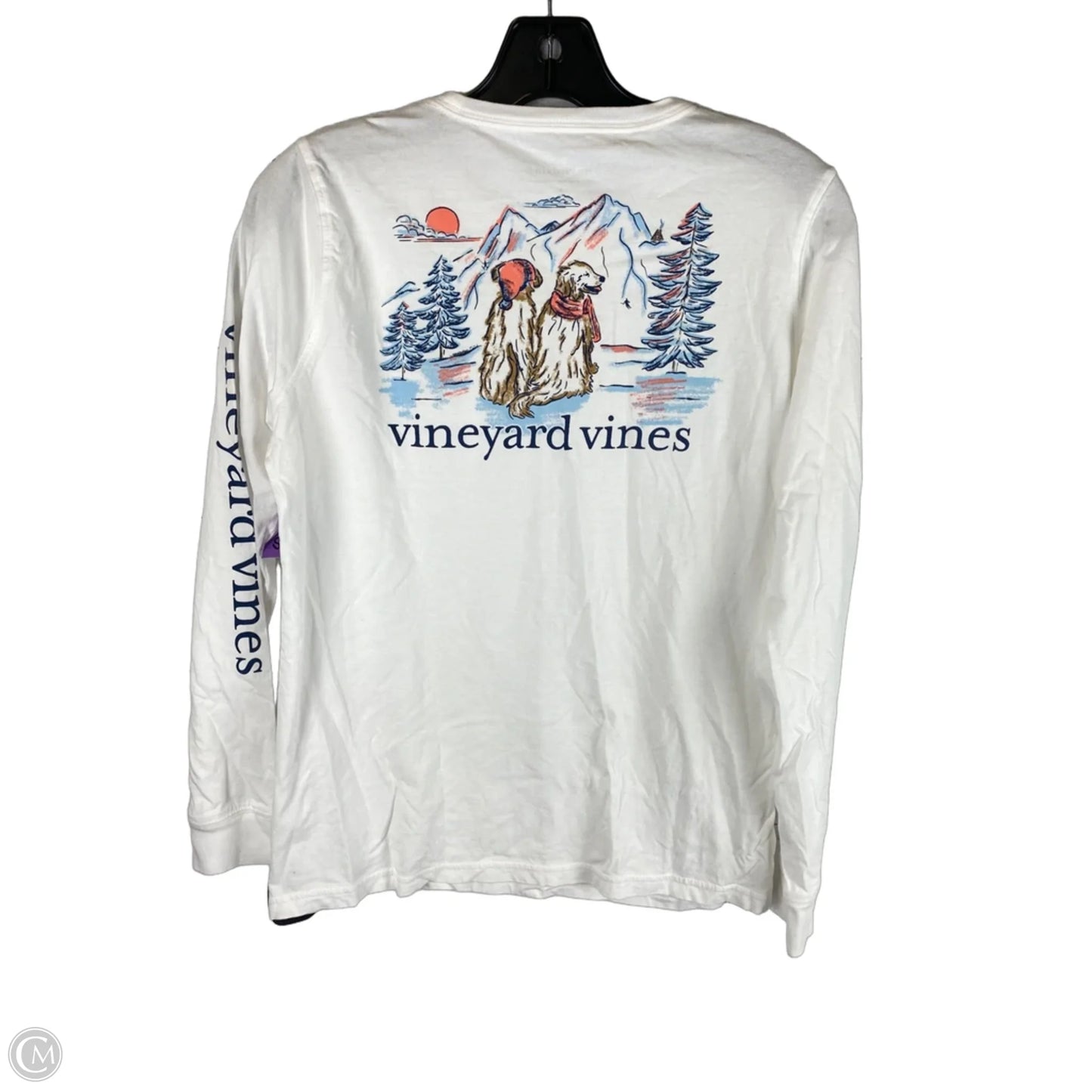 Top Long Sleeve By Vineyard Vines In White, Size: S