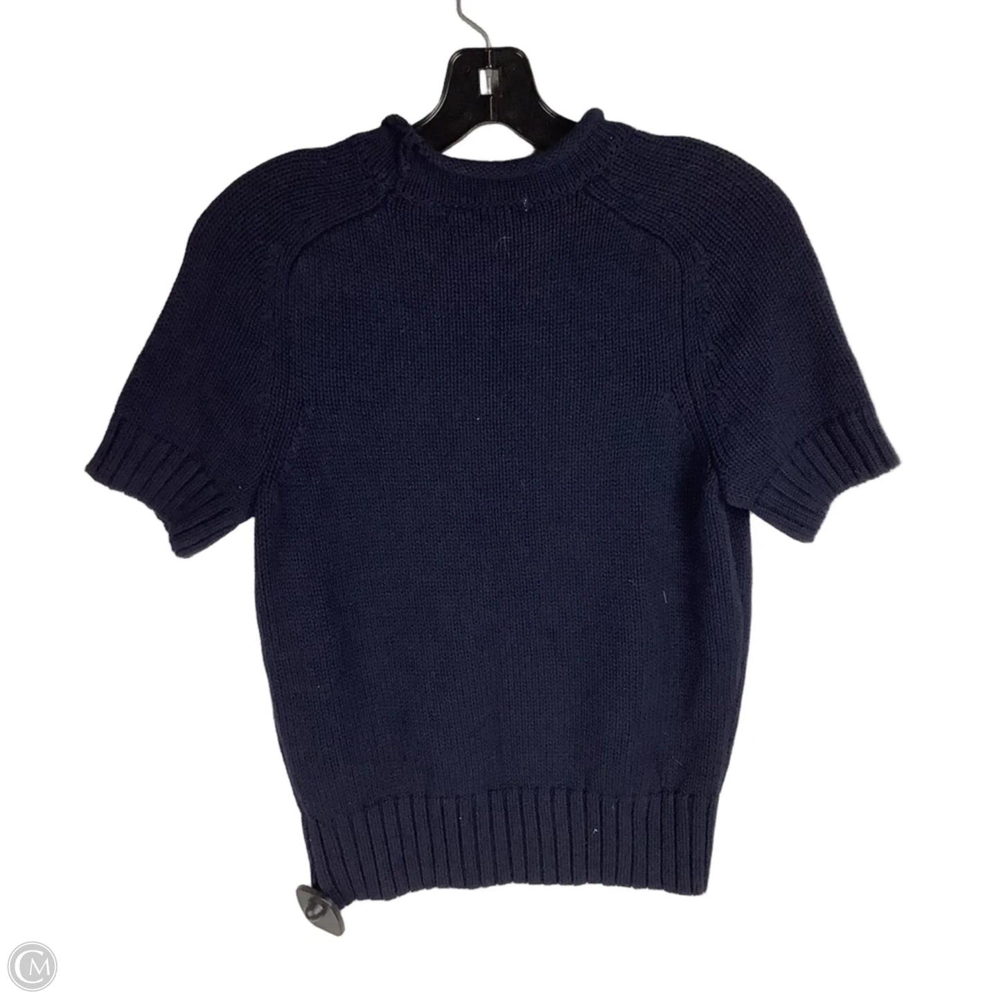 Top Short Sleeve By Free Assembly In Navy, Size: Xs