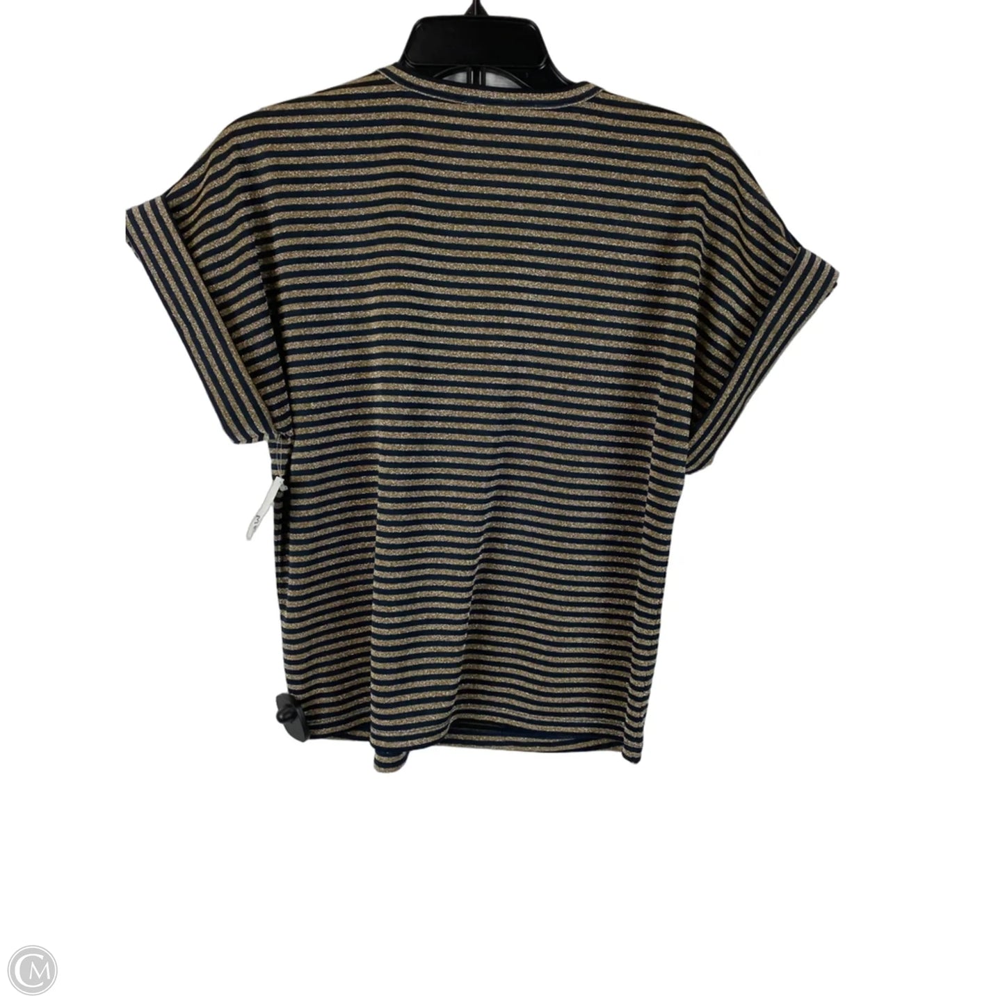 Top Short Sleeve By Michael By Michael Kors In Striped Pattern, Size: S