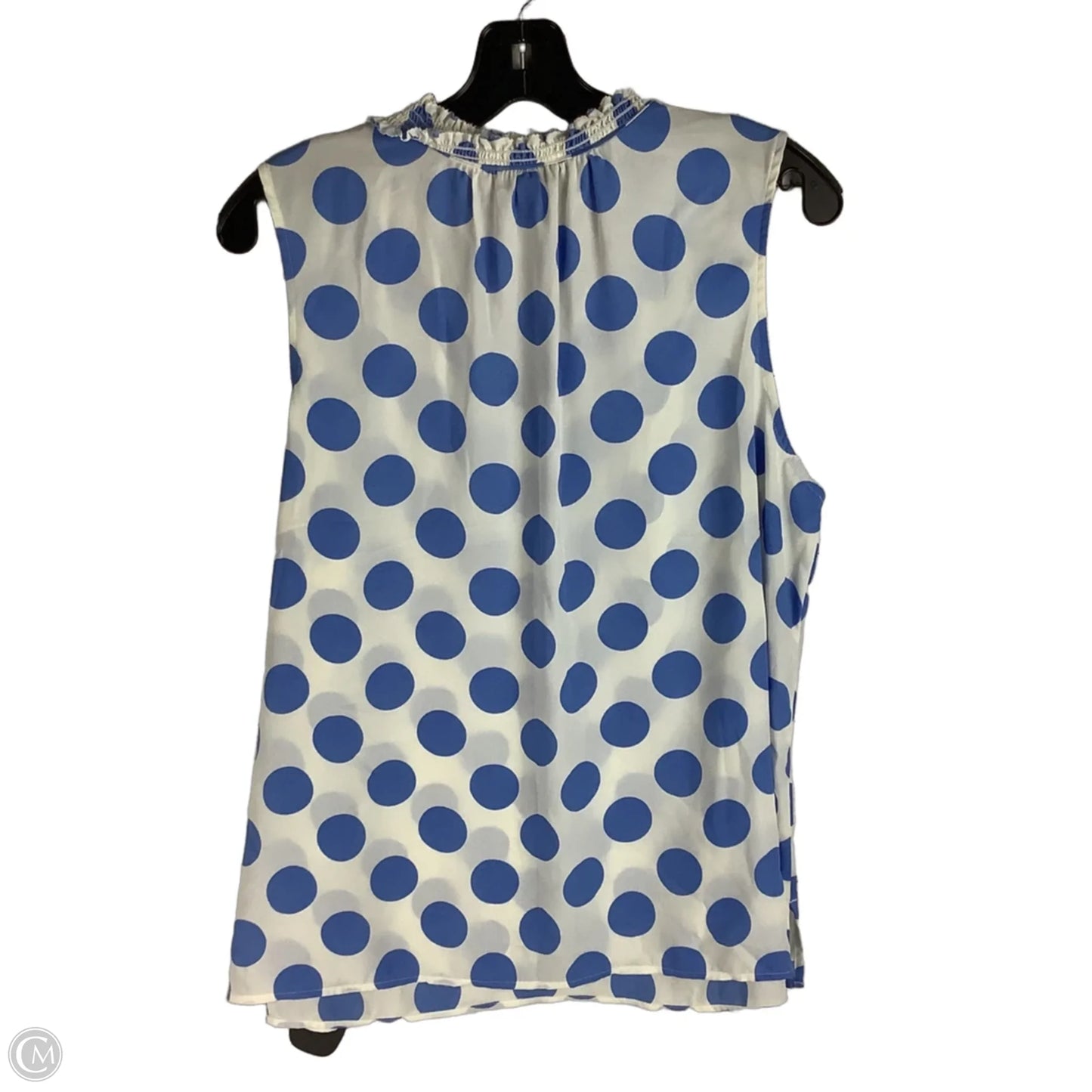 Top Sleeveless By Talbots In Polkadot Pattern, Size: Xl Petite