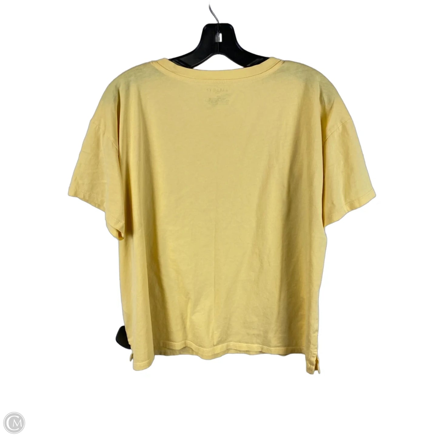 Top Short Sleeve By Talbots In Yellow, Size: 1x