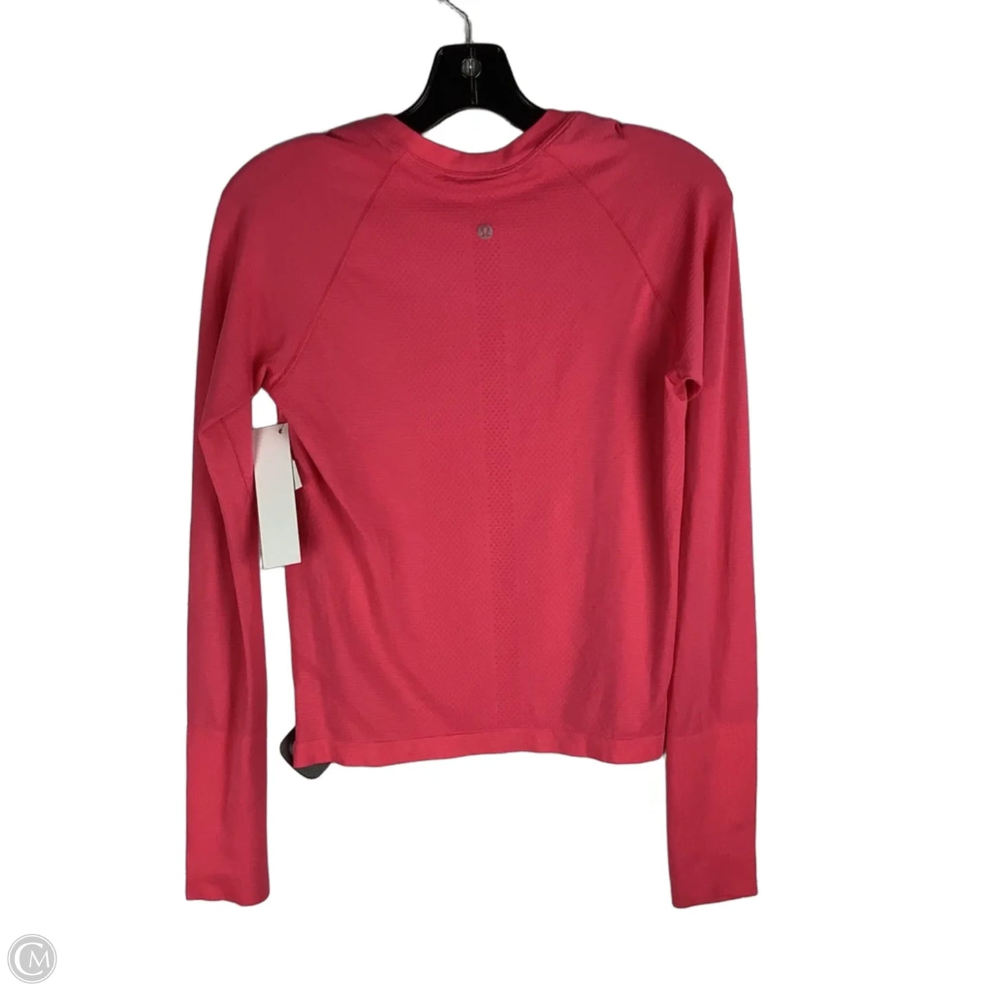 Athletic Top Long Sleeve Collar By Lululemon In Pink, Size: 8