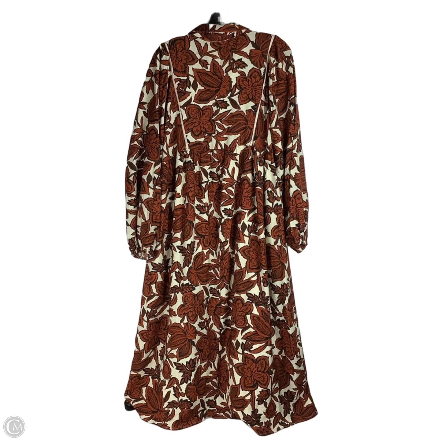 Dress Casual Maxi By Jodifl In Brown & Cream, Size: L