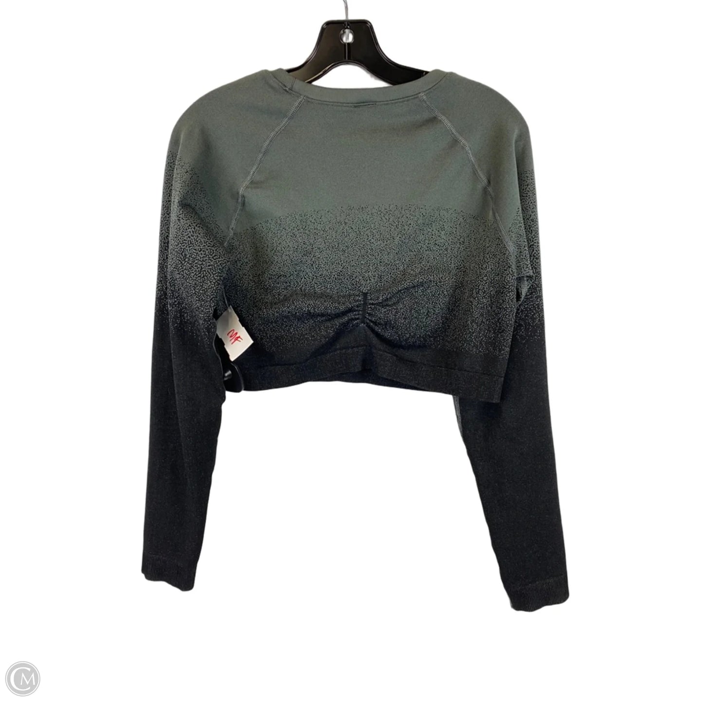 Athletic Top Long Sleeve Crewneck By Gym Shark In Grey, Size: Xl