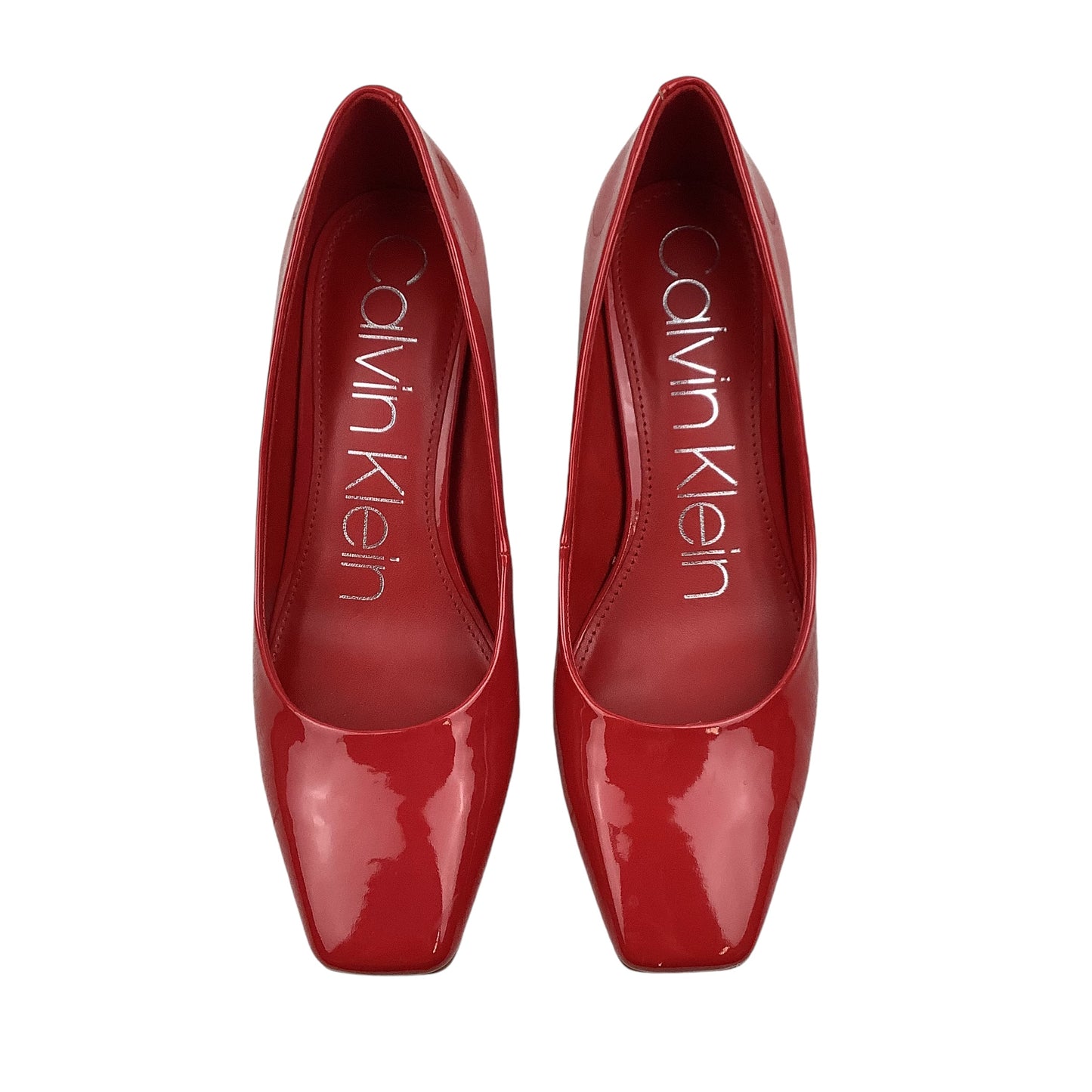 Shoes Heels Block By Calvin Klein In Red, Size: 7