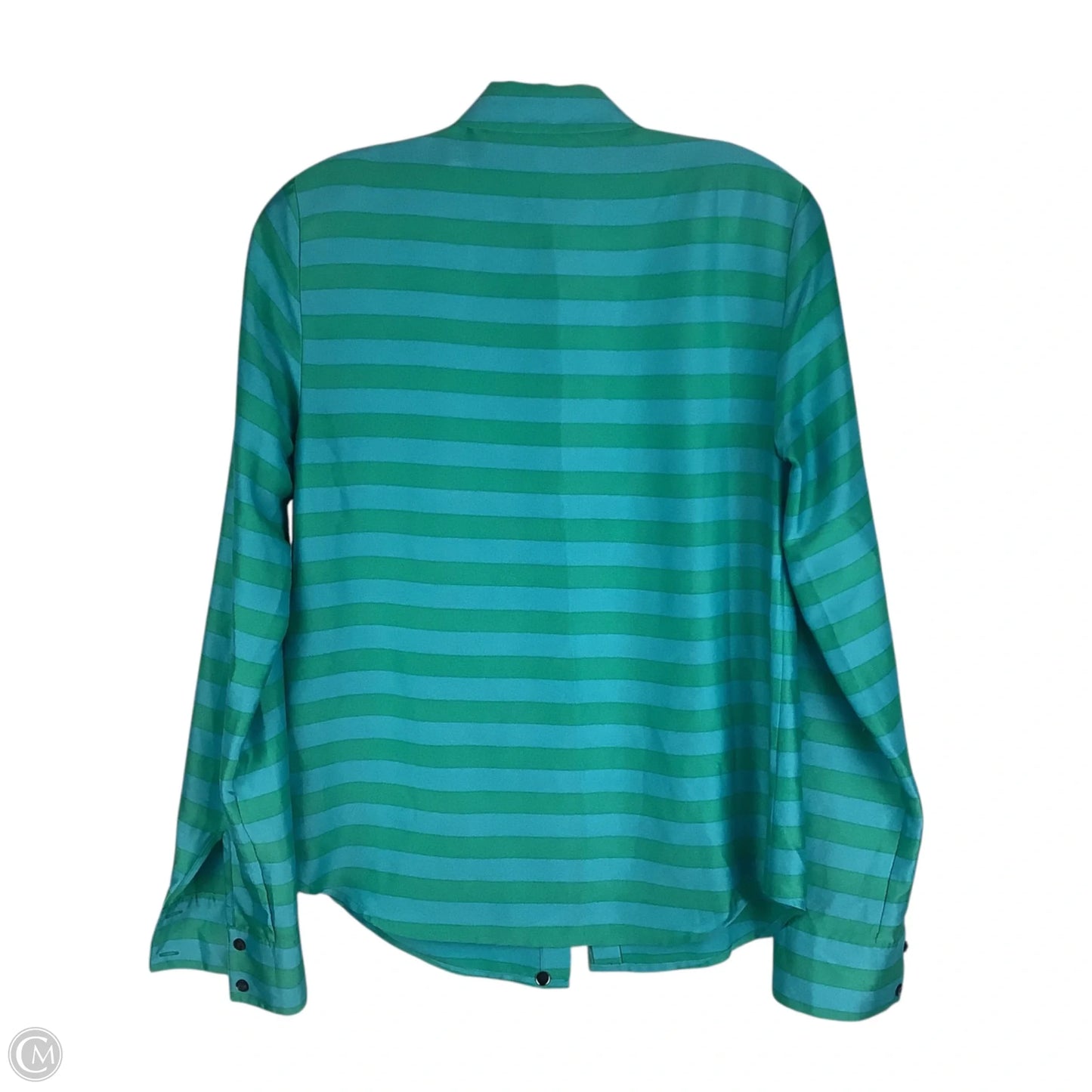 Top Long Sleeve By Ann Taylor In Blue & Green, Size: Xs/0