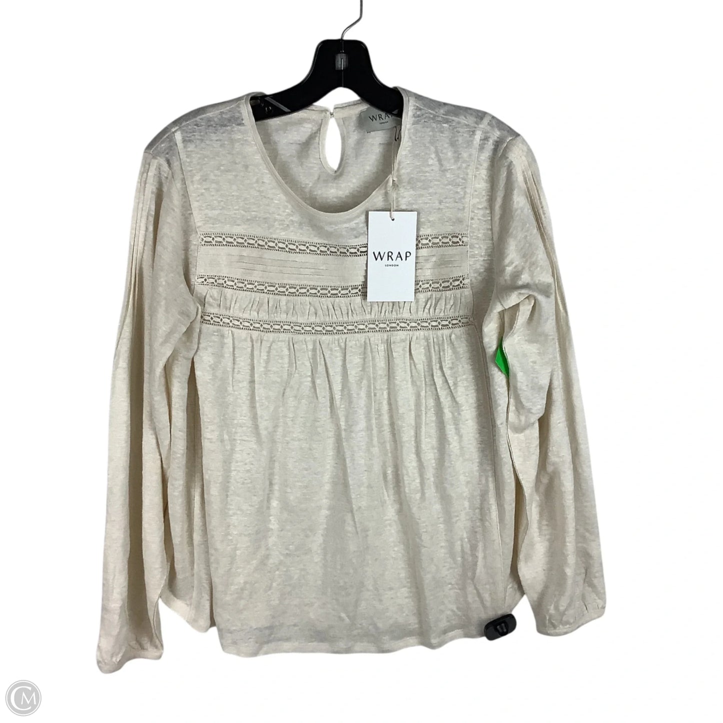 Top Long Sleeve By Cmc In Cream, Size: S (4)