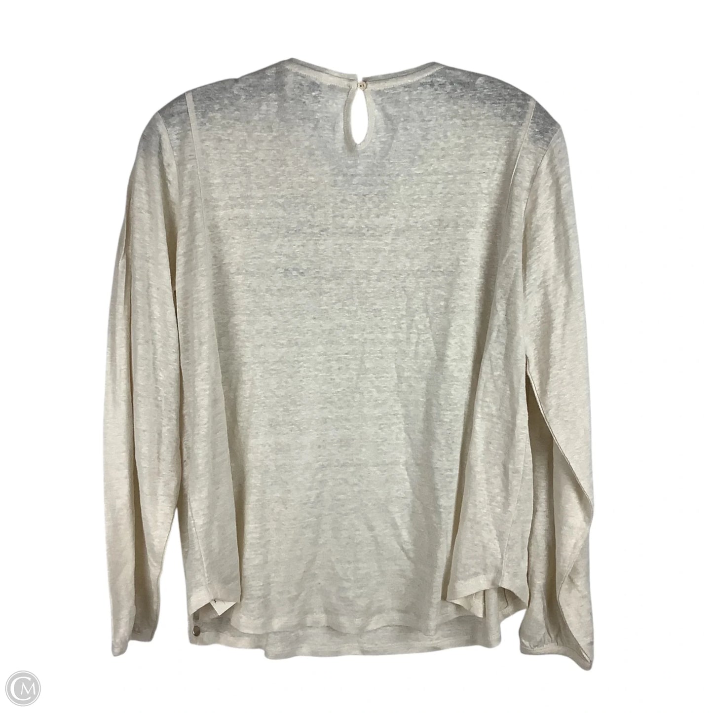 Top Long Sleeve By Cmc In Cream, Size: S (4)