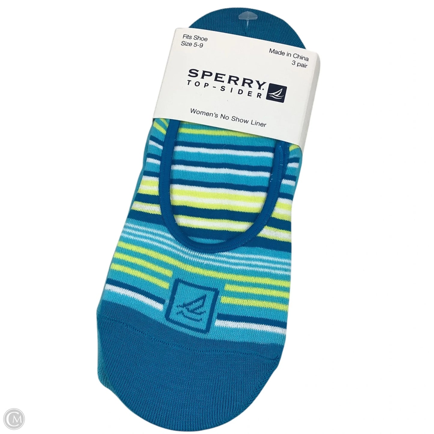 Socks By Sperry In Blue, 3 pc