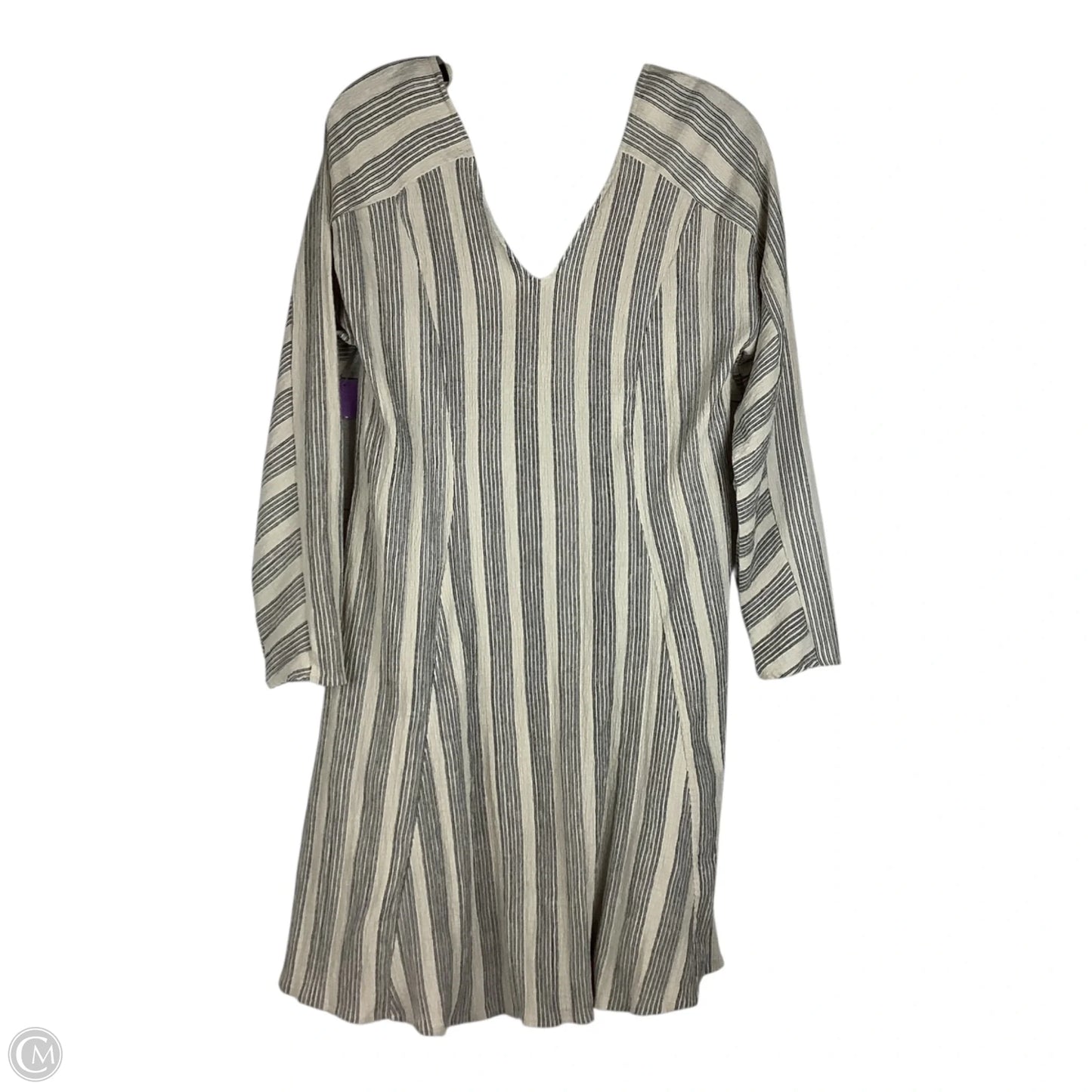 Dress Party Midi By Zara In Black & Cream, Size: S